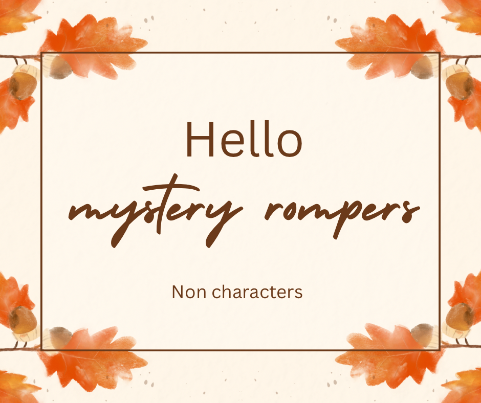 Mystery non-character romper