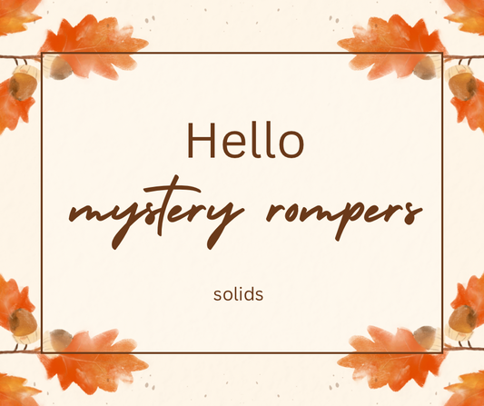 Mystery solid romper