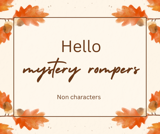 Mystery non-character romper