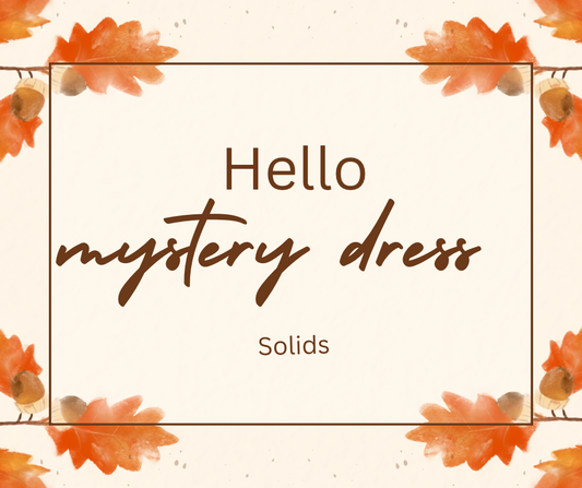 Mystery solid dresses