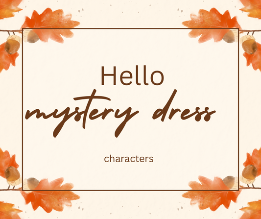 Mystery character dresses